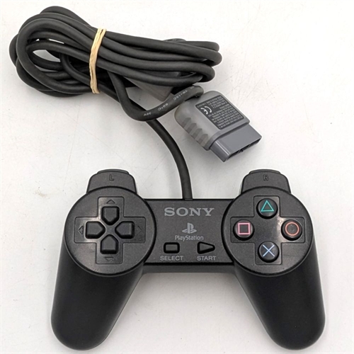 Original Playstation Controller - Slate Grey - Playstation 1 Tilbehør (B Grade) (Genbrug)